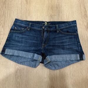 7 for all mankind denim shorts